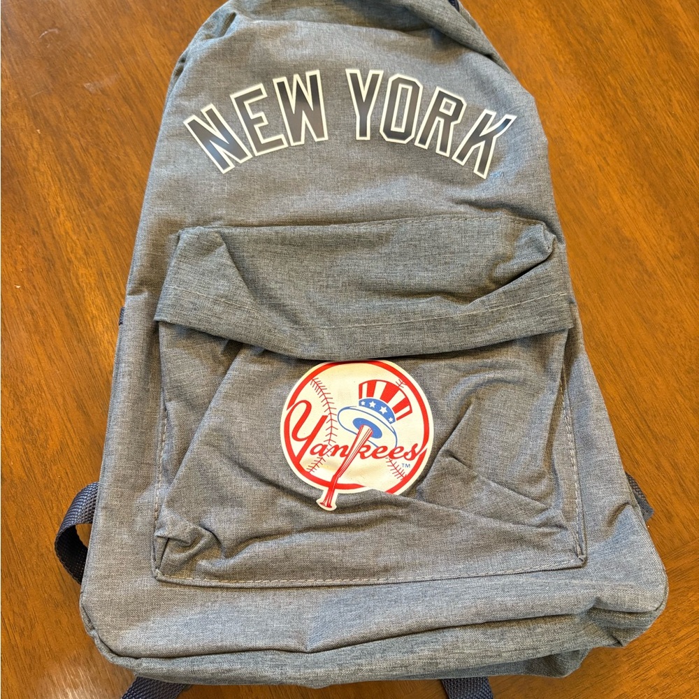 Gray New York Yankees Backpack